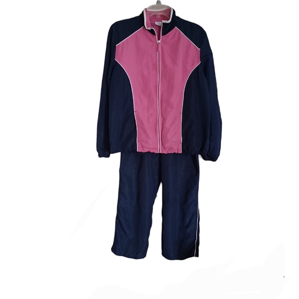 Kim Rogers blue/pink jogging/track suit  size L